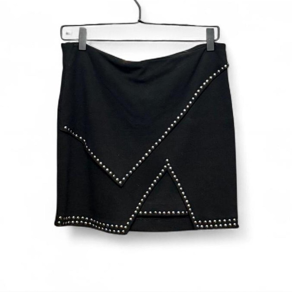 Forever 21 Black Mini Skirt with Stud Accents